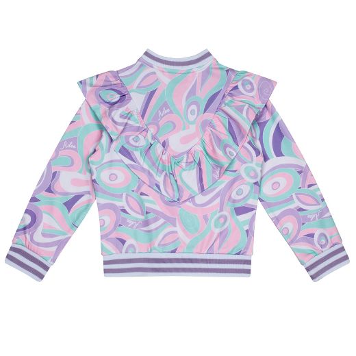 Picture of A Dee Nicola Lilac Printed Bomber