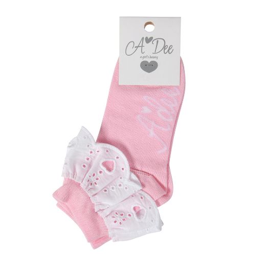 Picture of A Dee Lenni Pink Ankle Socks