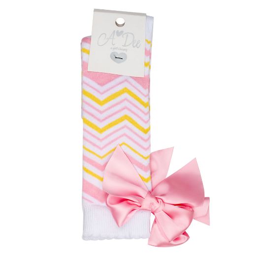 Picture of A Dee Lara White Bow Knee Socks