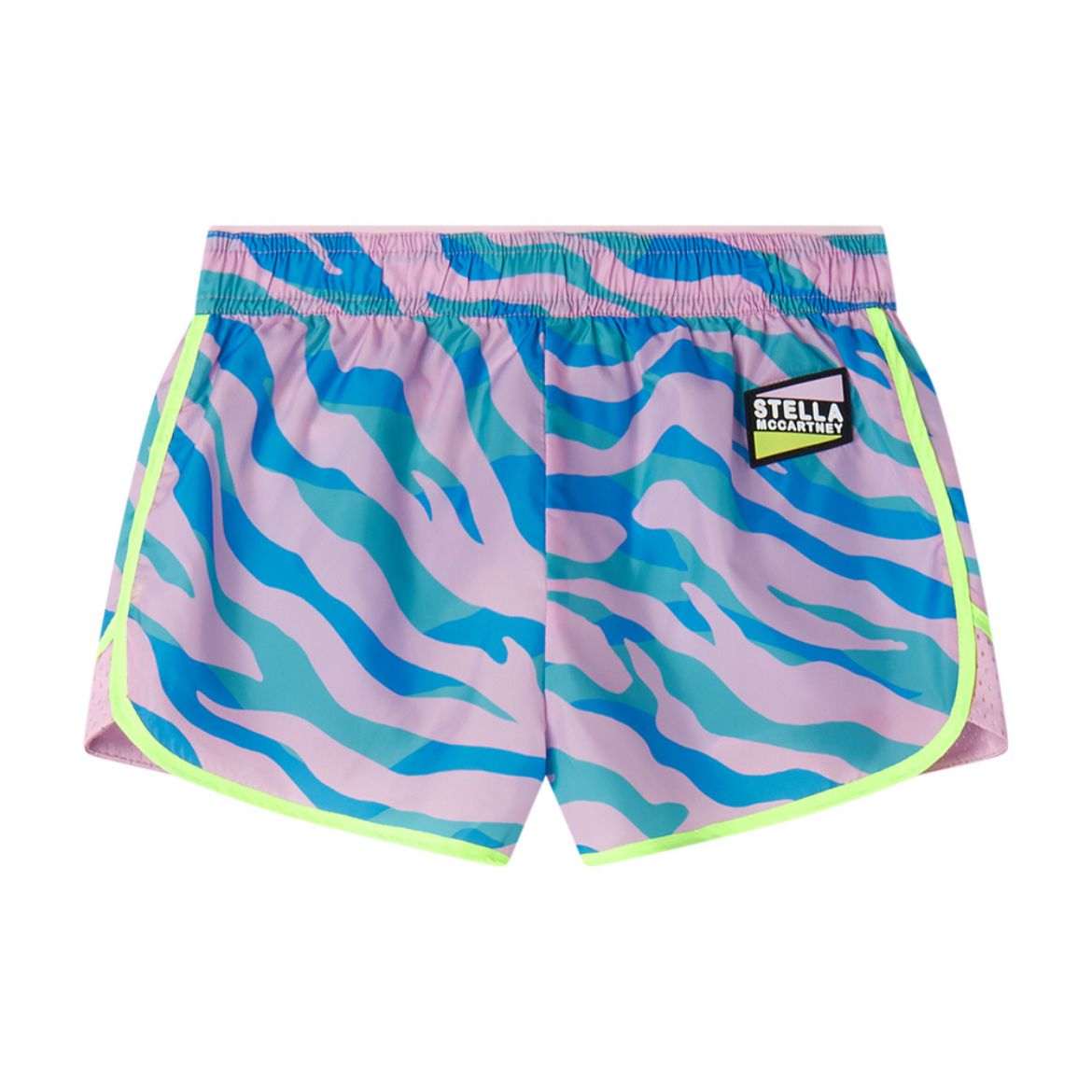 Picture of Stella Mc Cartney Girls Blue Zebra Print Shorts