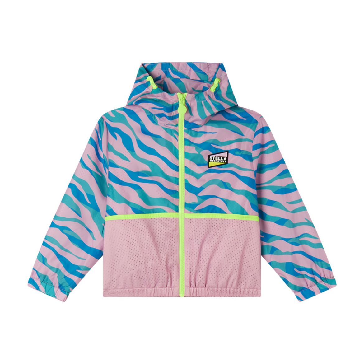 Picture of Stella Mc Cartney Girls Blue Zebra Print Jacket