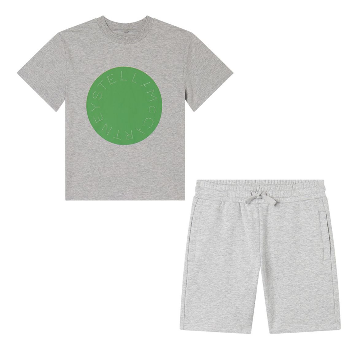 Picture of Stella Mc Cartney Boys Grey T-Shirt & Shorts Set