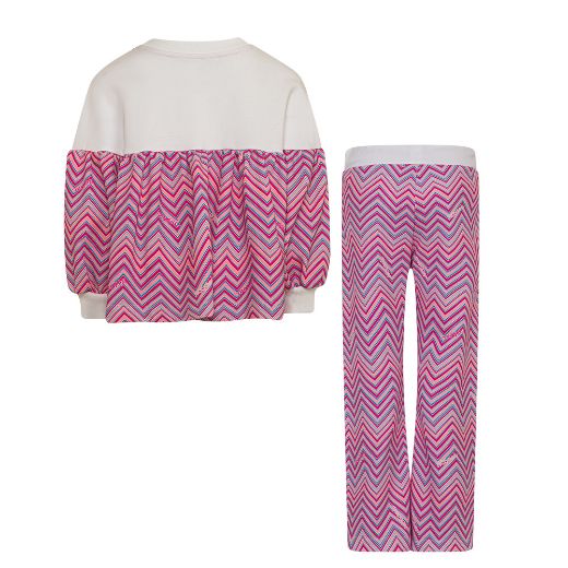 Picture of Missoni Girls Pink Printed Tracksuit