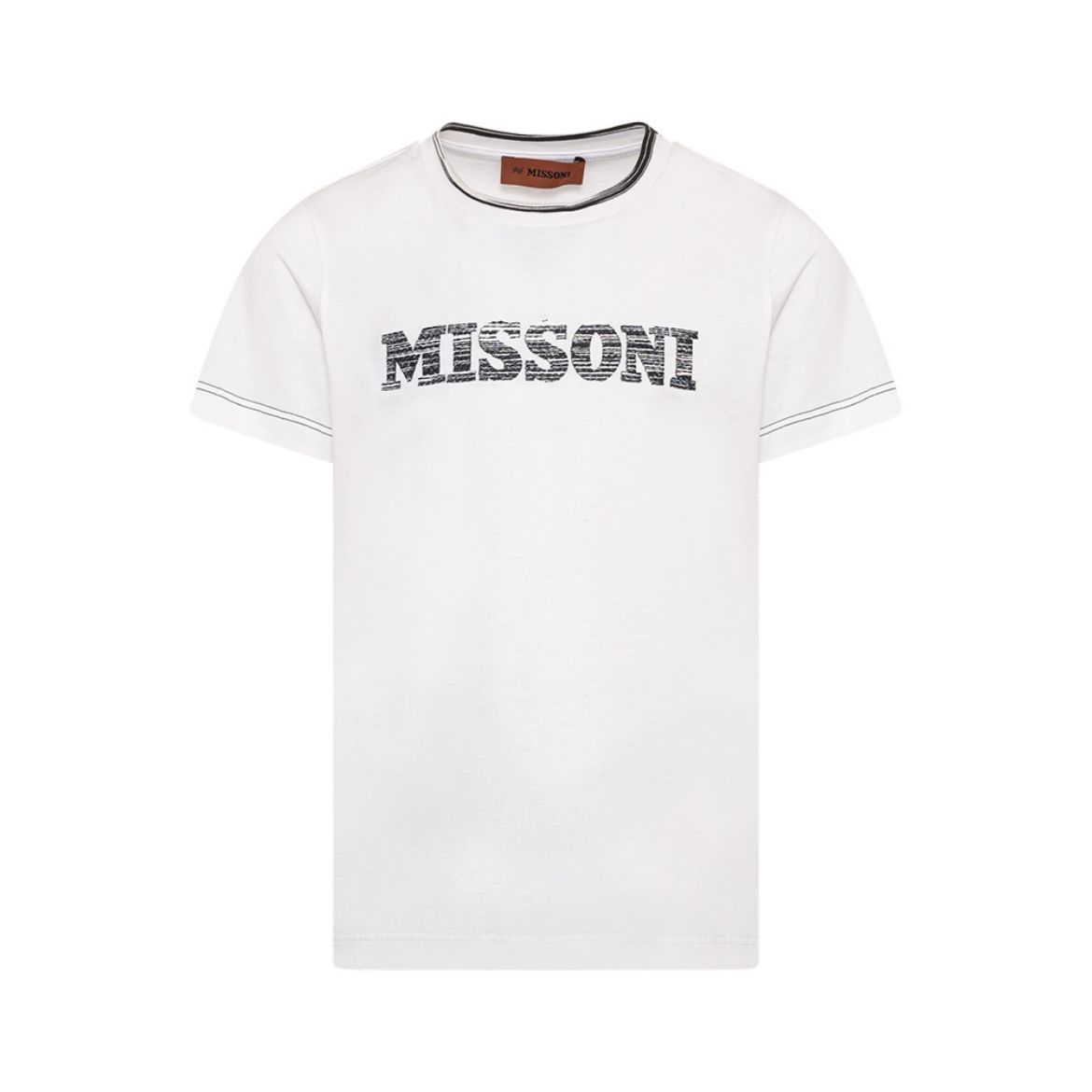 Picture of Missoni Boys White & Black Logo T-Shirt