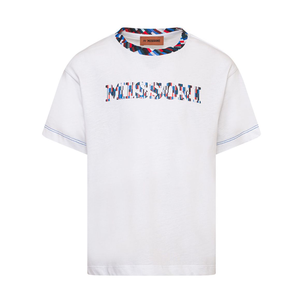 Picture of Missoni Boys White Multi Logo T-Shirt