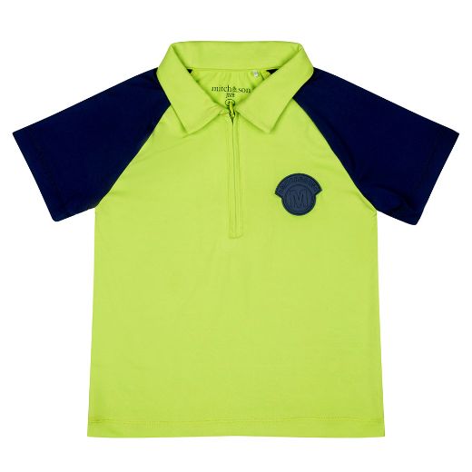 Picture of Mitch & Son Wyatt Navy & Green Polo Short Set