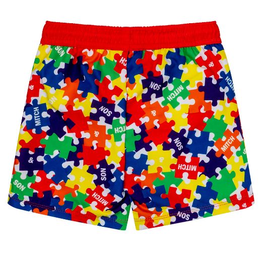 Picture of Mitch & Son Vale Jigsaw Swimshorts