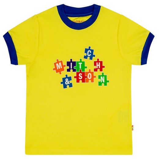 Picture of Mitch & Son Vince Yellow Jigsaw Short Set