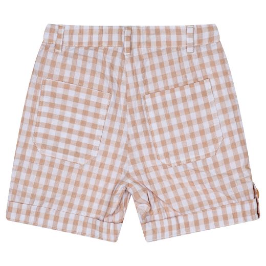 Picture of Mitch & Son Tobias Sand Gingham Shorts