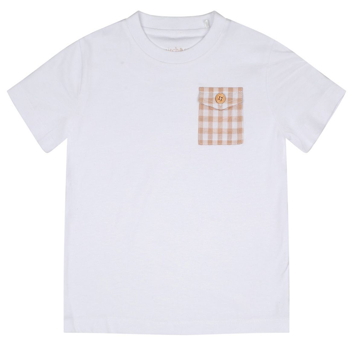 Picture of Mitch & Son Troy Gingham Pocket T-Shirt