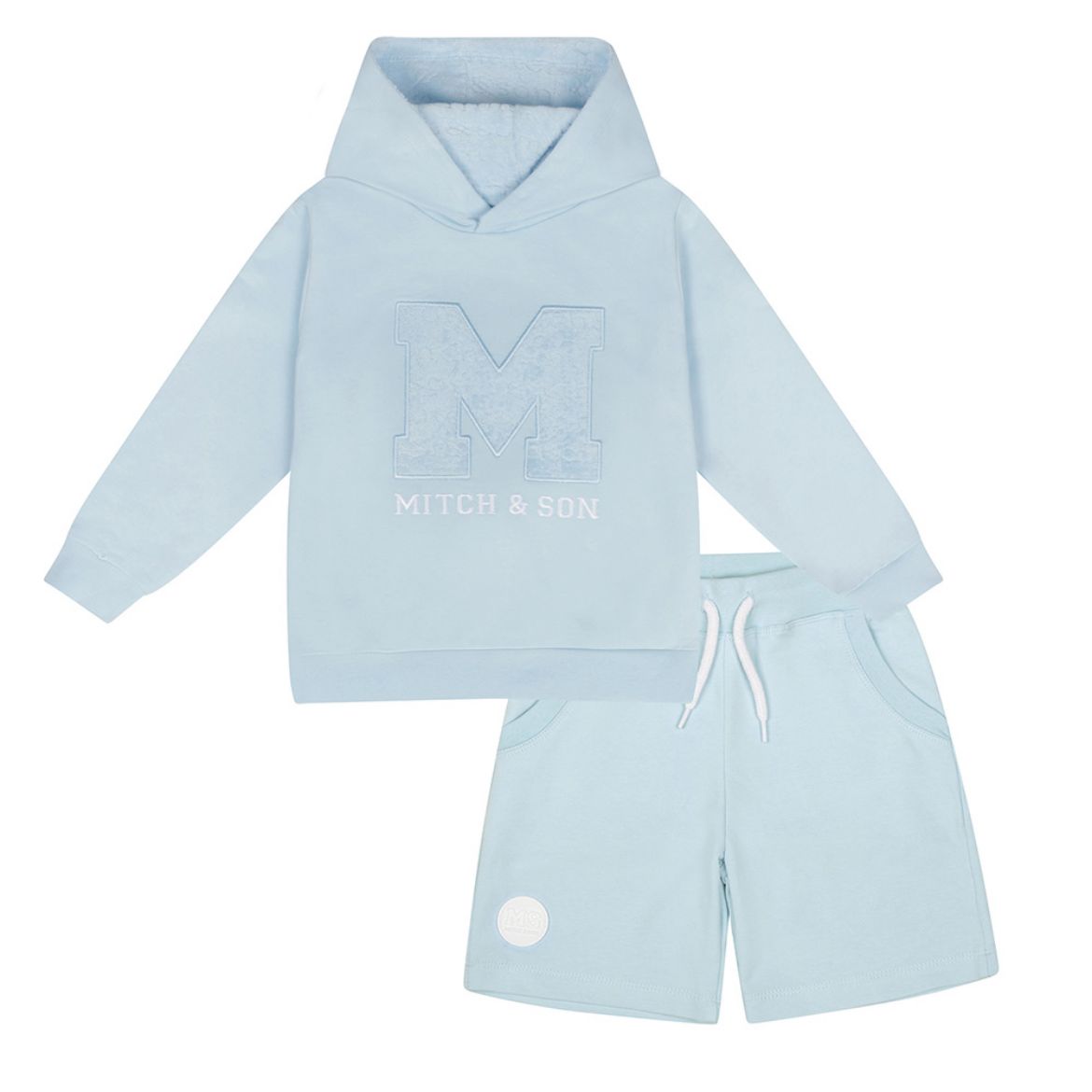 Picture of Mitch & Son Tommy Blue Hooded Short Set