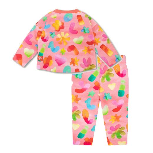 Picture of Oilily Girls Hum Jumper & Pina Pink Jogger Set