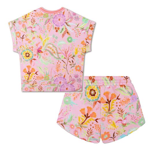 Picture of Oilily Girls Hello Jumper & Phase Printed Short Set