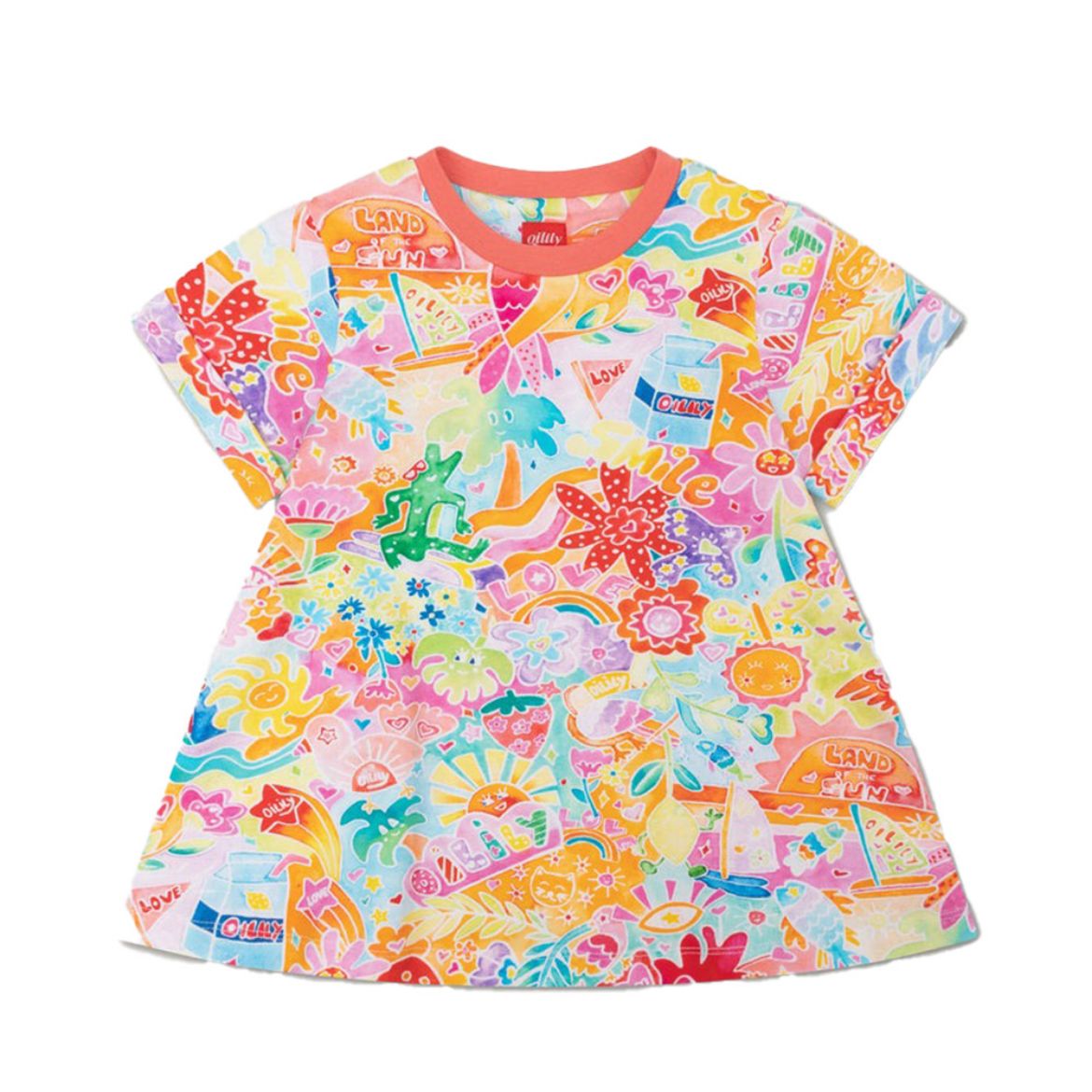 Picture of Oilily Girls Datje Sun Printed Dress