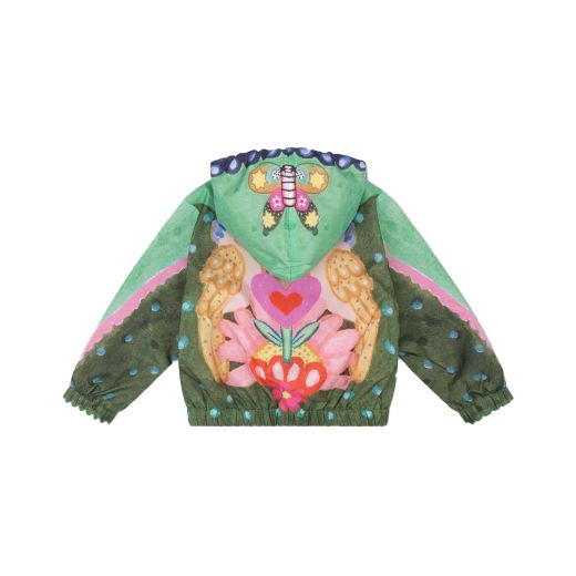 Picture of Oilily Girls Cuckoo Green Printed Jacket