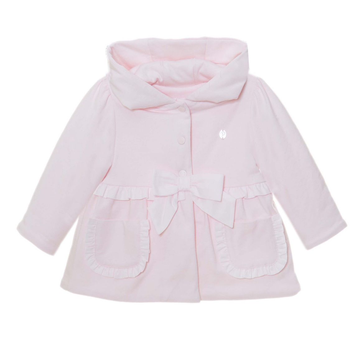 Picture of Patachou Girls Pink Bow Cotton Jacket
