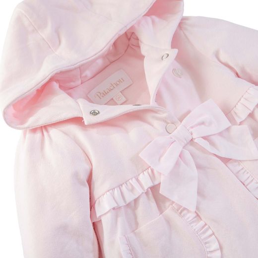 Picture of Patachou Girls Pink Bow Cotton Jacket