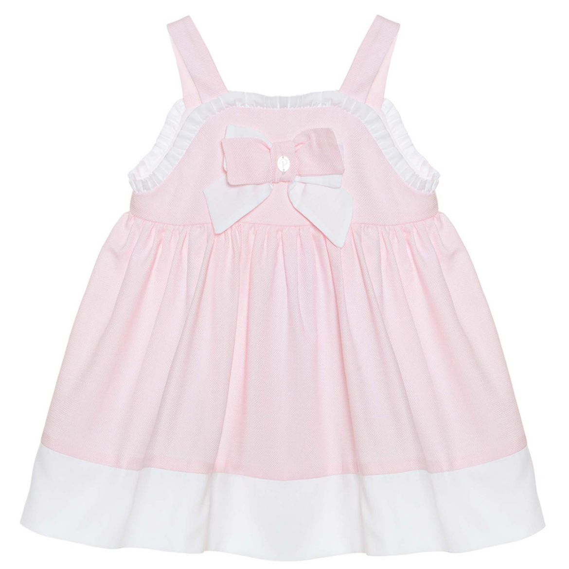 Picture of Patachou Girls Pink & White Bow Dress