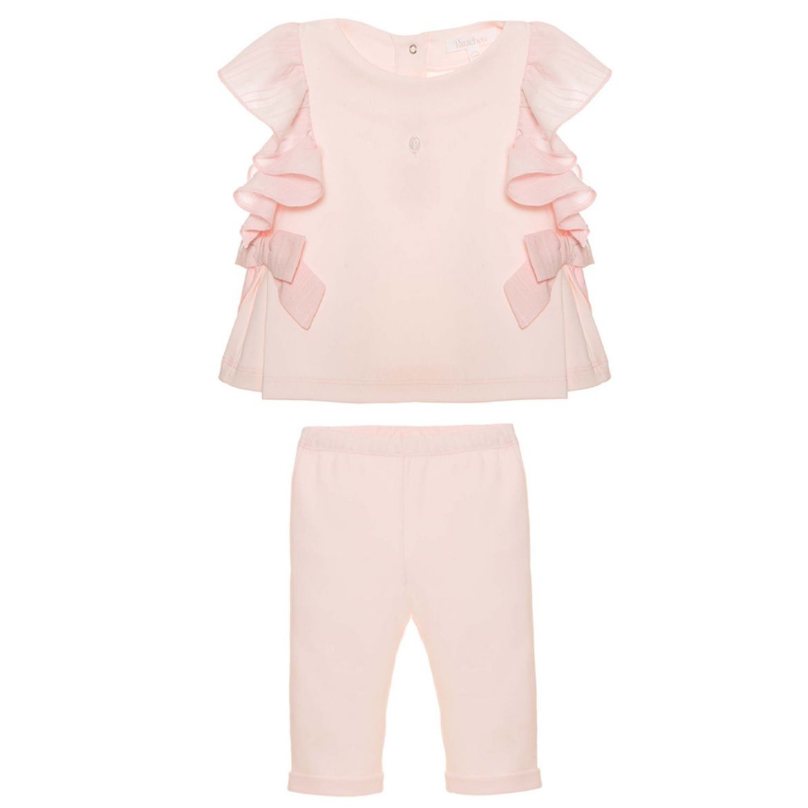 Picture of Patachou Girls Pink Bow & Frill Legging Set