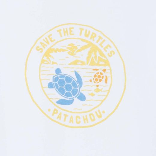 Picture of Patachou Boys Yellow & White Turtle Swim Short Set