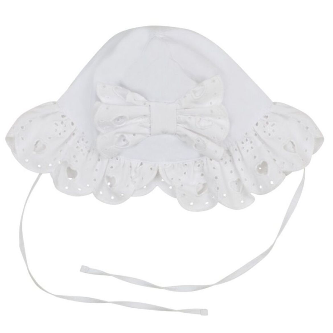 Picture of Little A Baby Girls 'Jen' White Bucket Hat