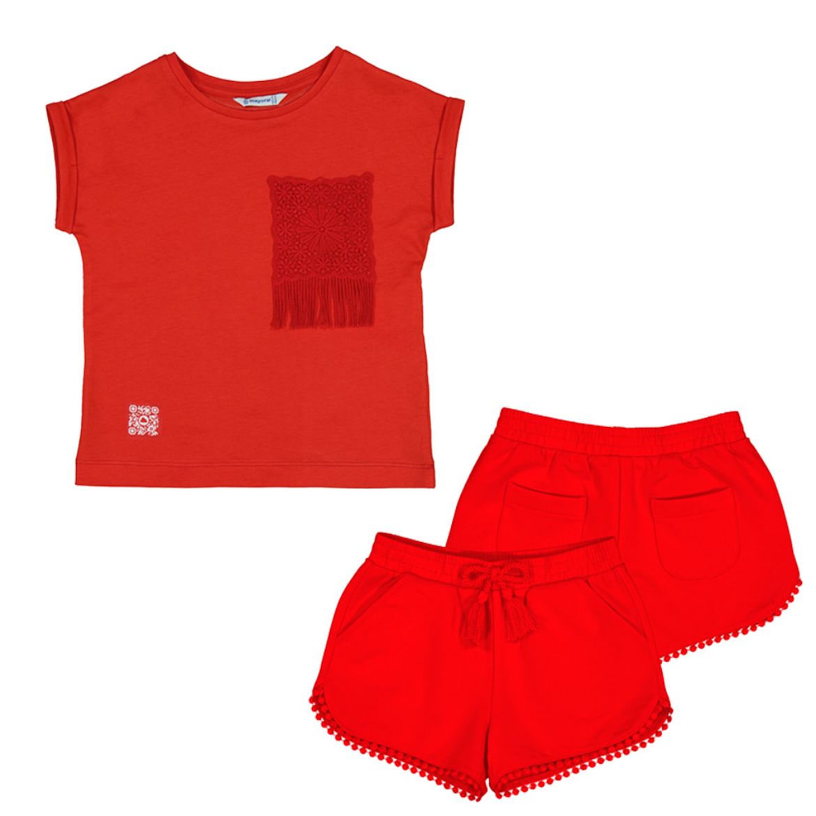Picture of Mayoral Girls Red Short Set