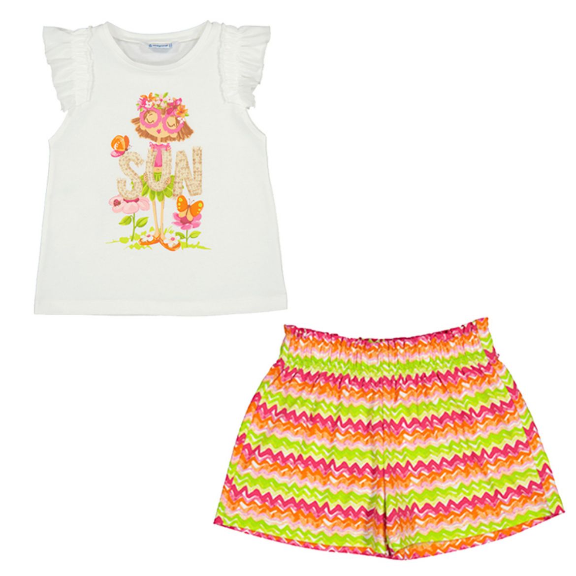 Picture of Mayoral Girls Multi Colour Short Set
