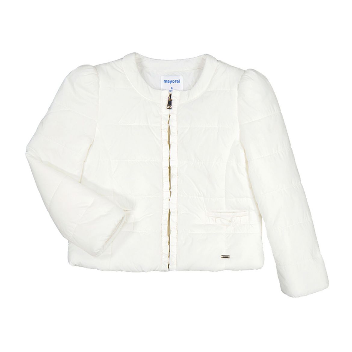 Picture of Mayoral Girls White Bomber Jacket