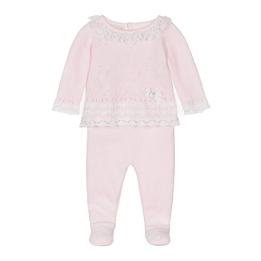 Picture of Paz Rodriguez Pink Knitted Baby Set