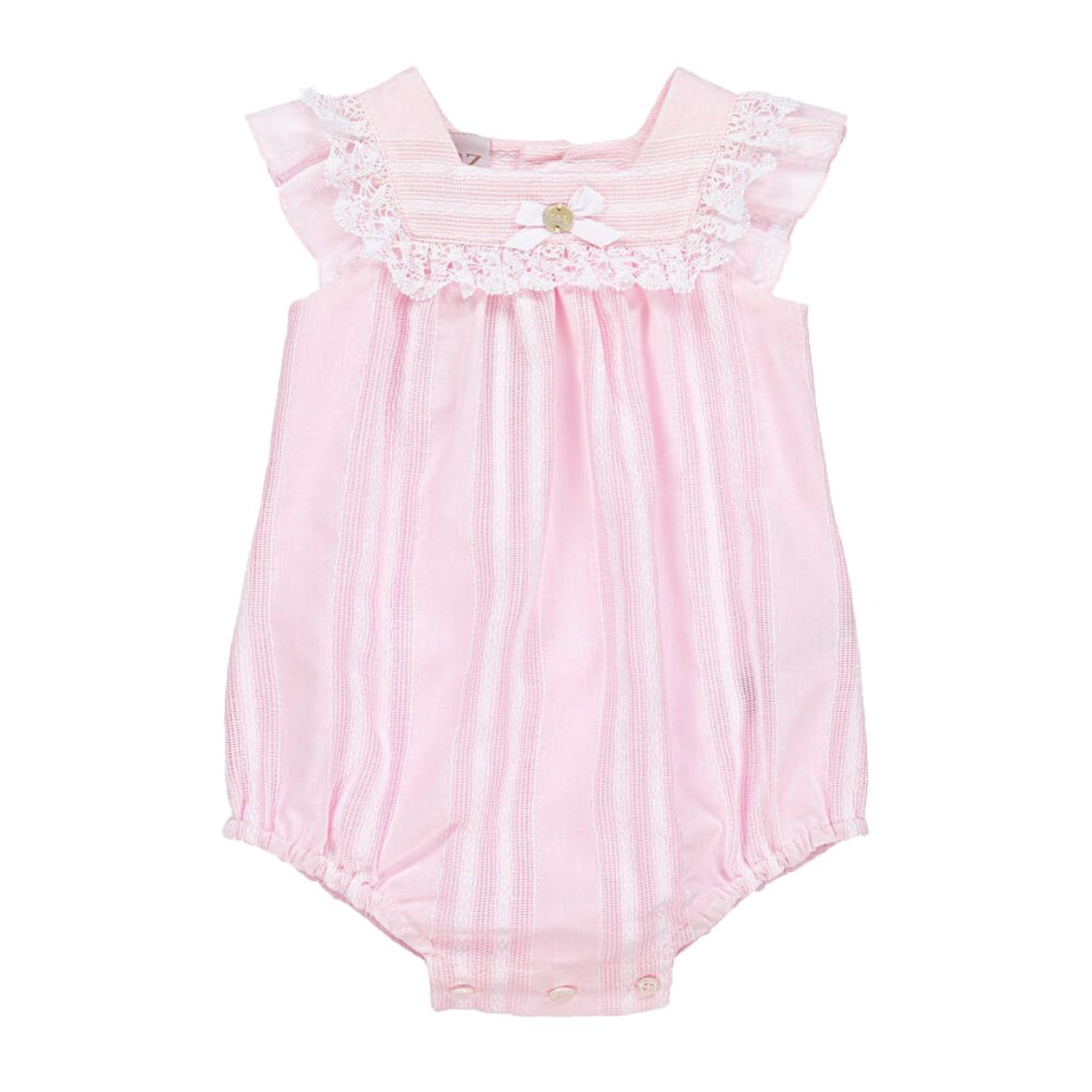 Picture of Paz Rodriguez Pink Cotton Romper