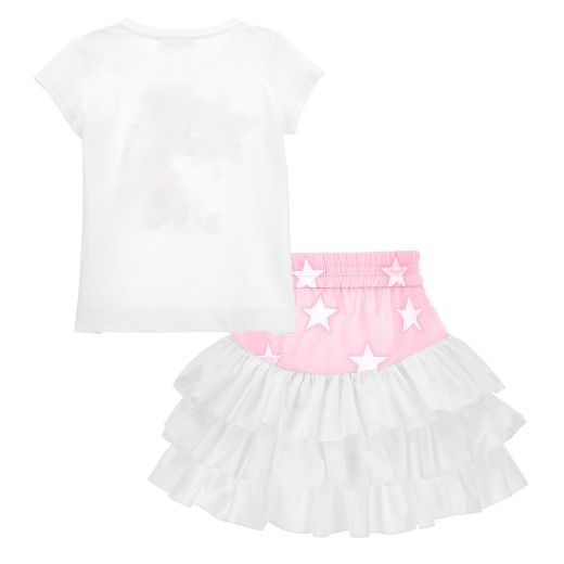 Picture of Monnalisa Pink Minnie Top & Skirt Set