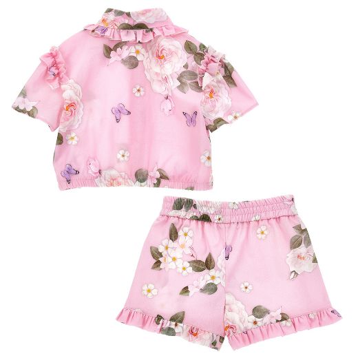 Picture of Monnalisa Rapunzel Shirt & Shorts Set