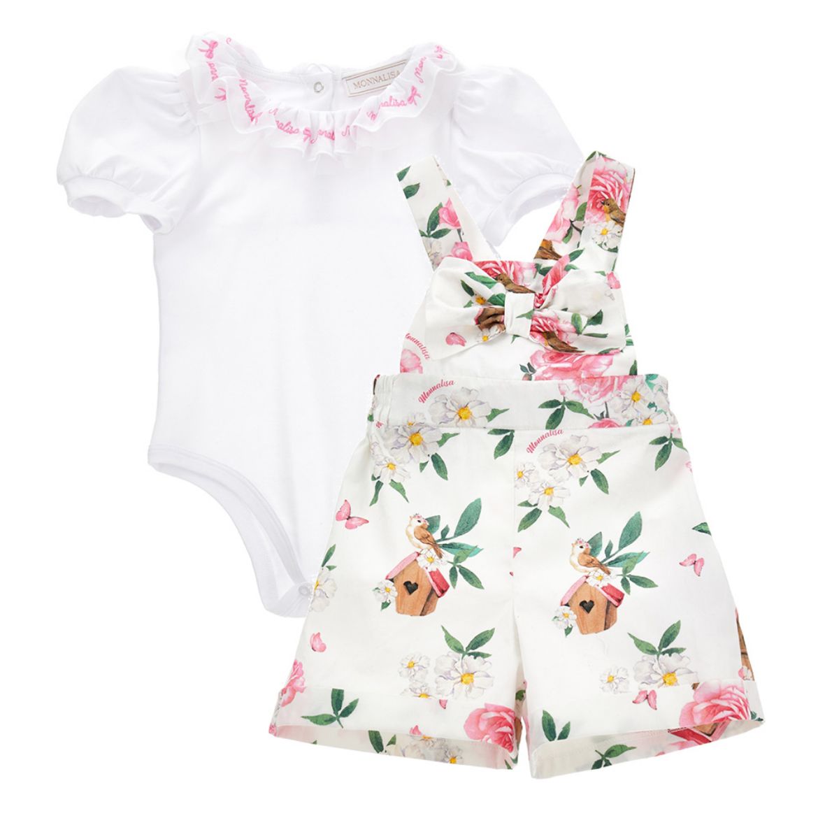 Picture of Monnalisa Baby Floral Playsuit Set