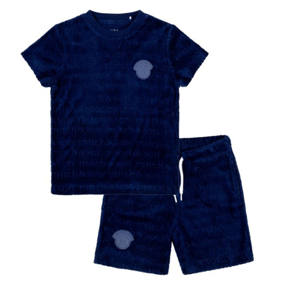 Picture of Mitch & Son Boys Navy 'Wade' Towelling Set