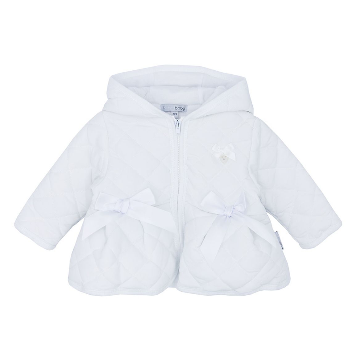 Picture of Blues Baby Girls White Quilted Jacket