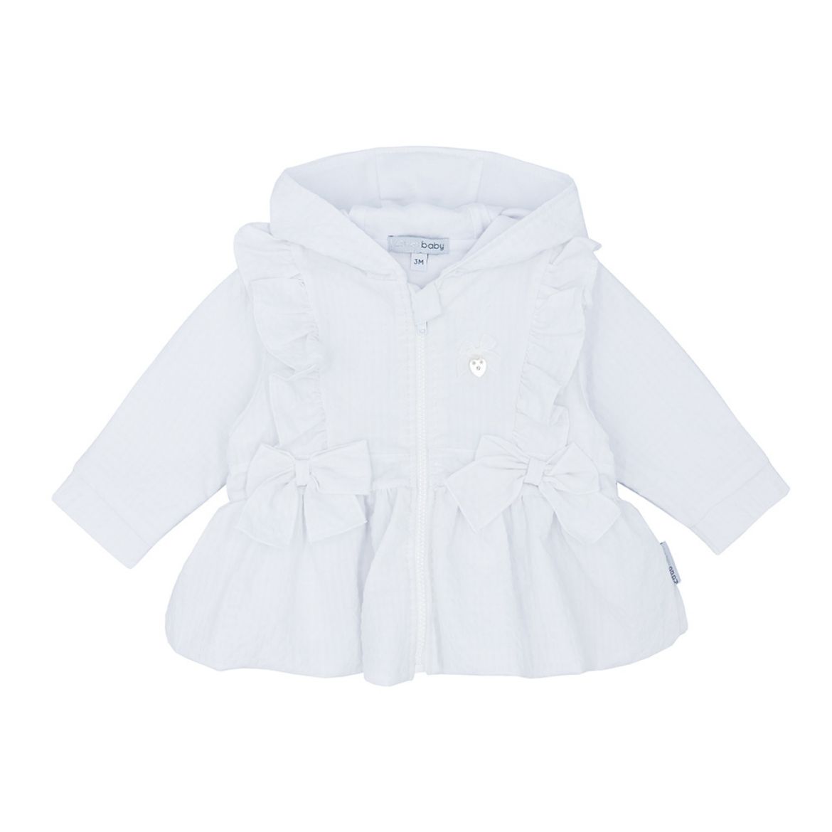 Picture of Blues Baby Girls White Bow Jacket