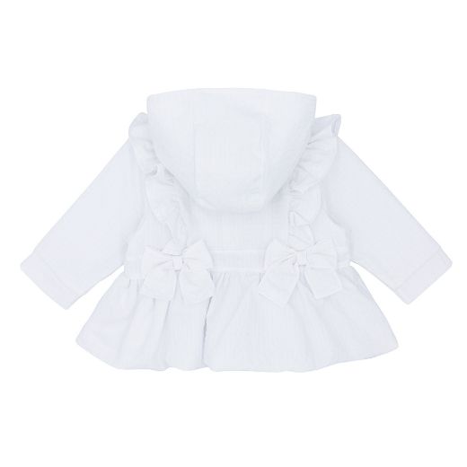 Picture of Blues Baby Girls White Bow Jacket