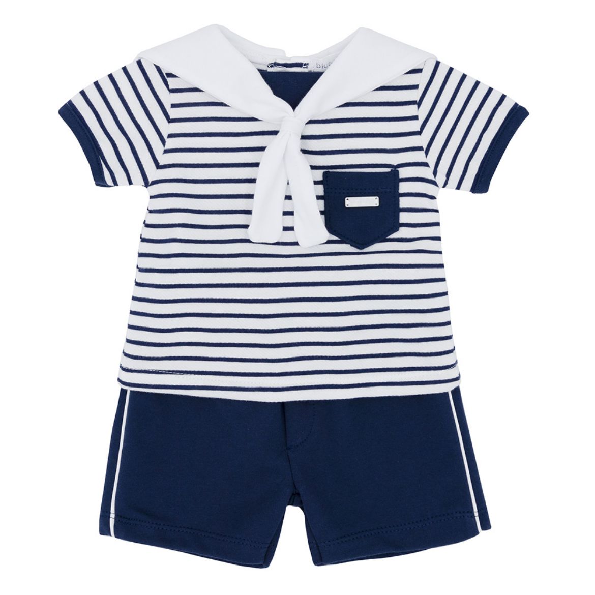 Picture of Blues Baby Boys Navy & White Short Set