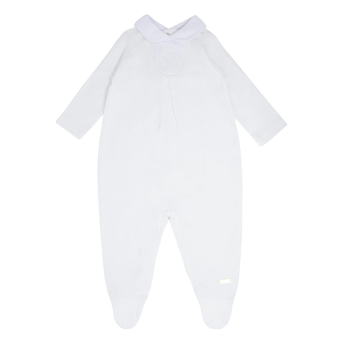 Picture of Blues Baby Unisex 'B' White Sleepsuit