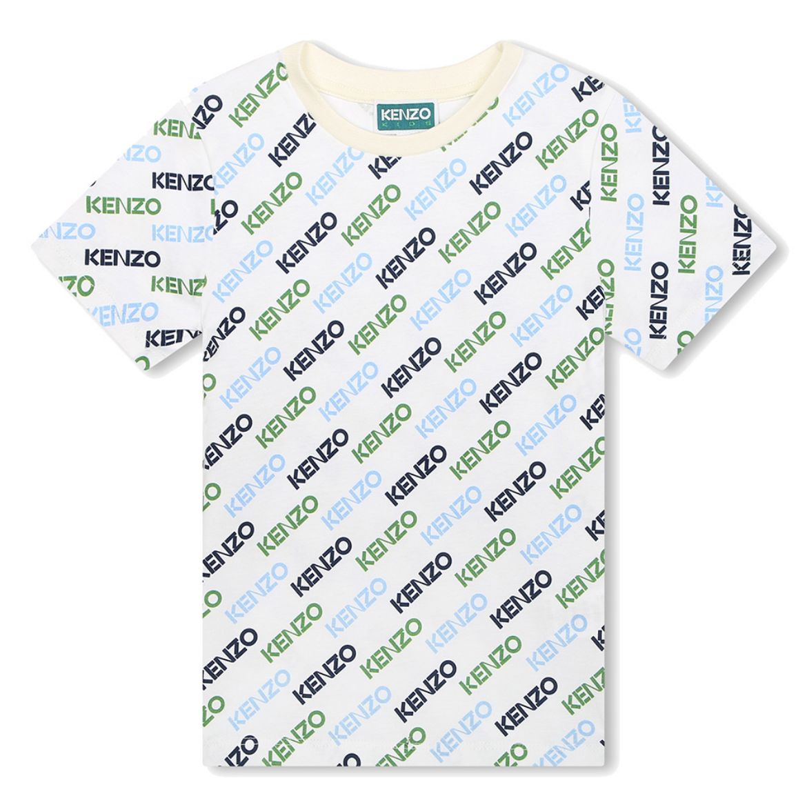 Picture of Kenzo Boys White Printed T-shirt