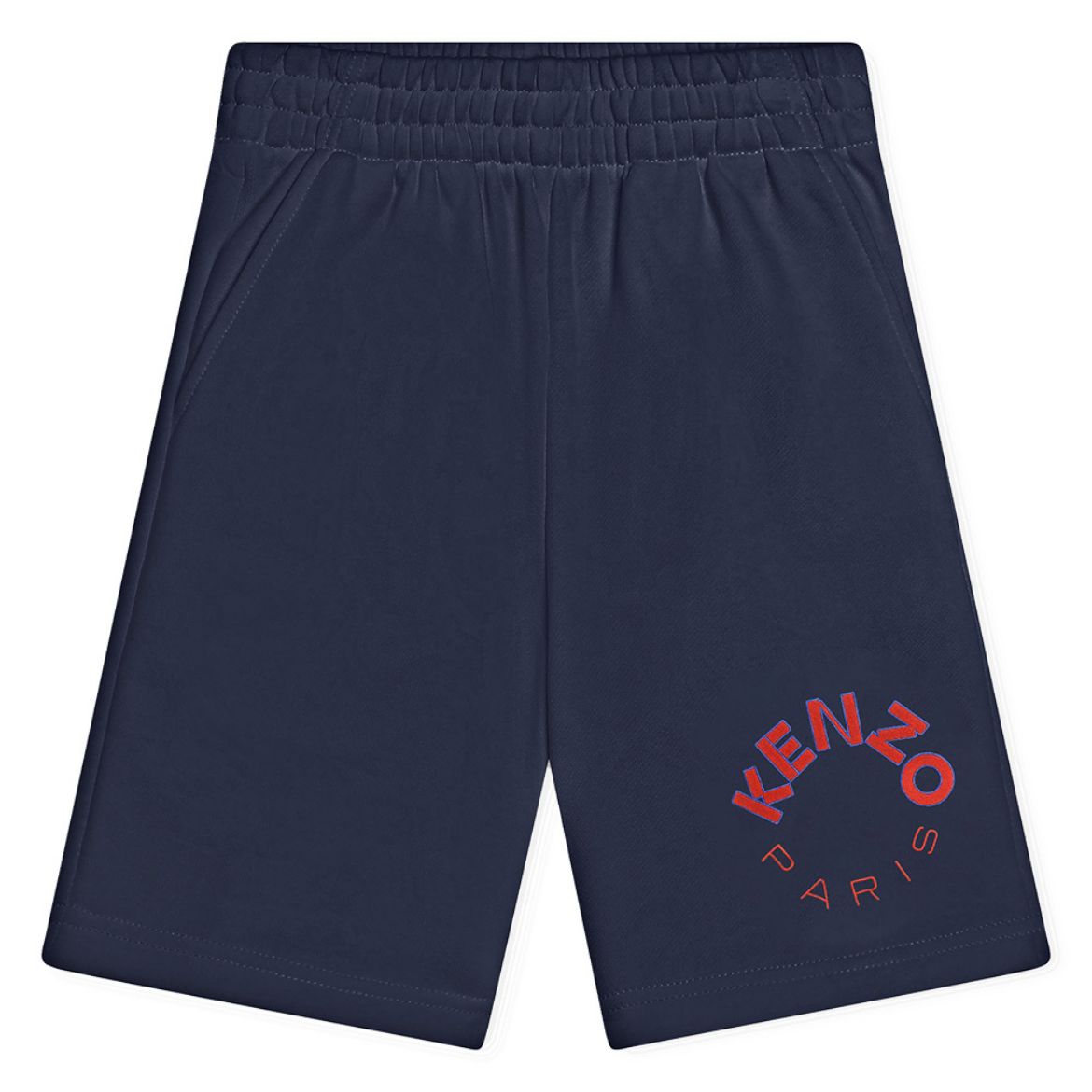Picture of Kenzo Boys Navy & Red Logo Shorts