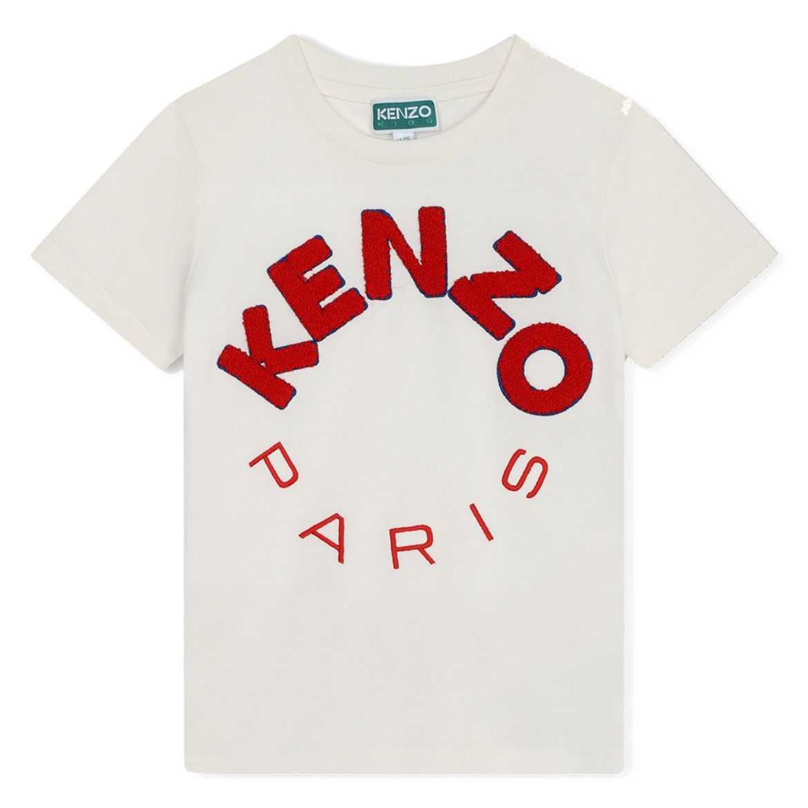 Picture of Kenzo Boys White & Red Logo T-shirt