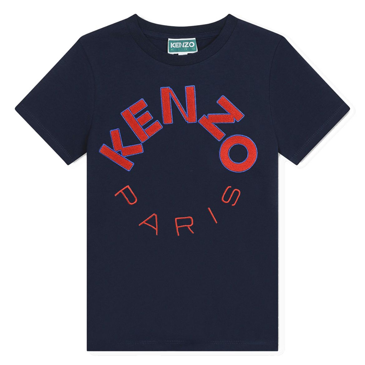 Picture of Kenzo Boys Navy & Red Logo T-shirt