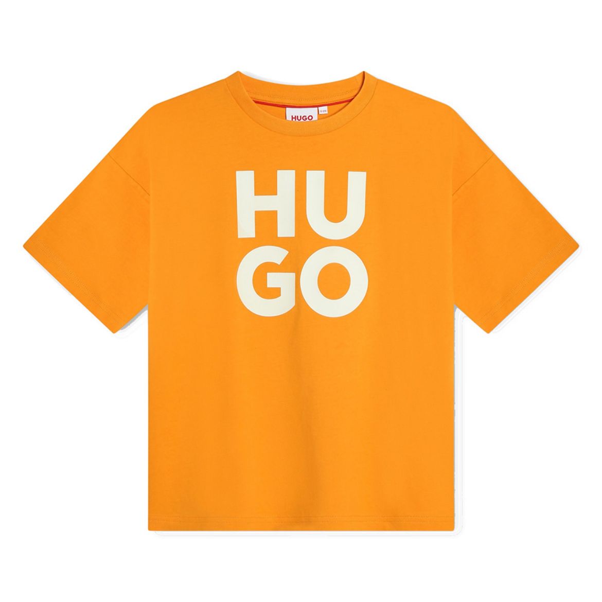 Picture of Hugo Boys Orange Big Logo T-shirt