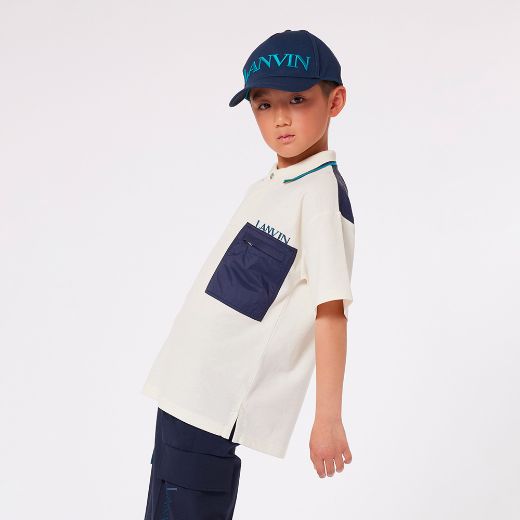 Picture of Lanvin Boys White Polo