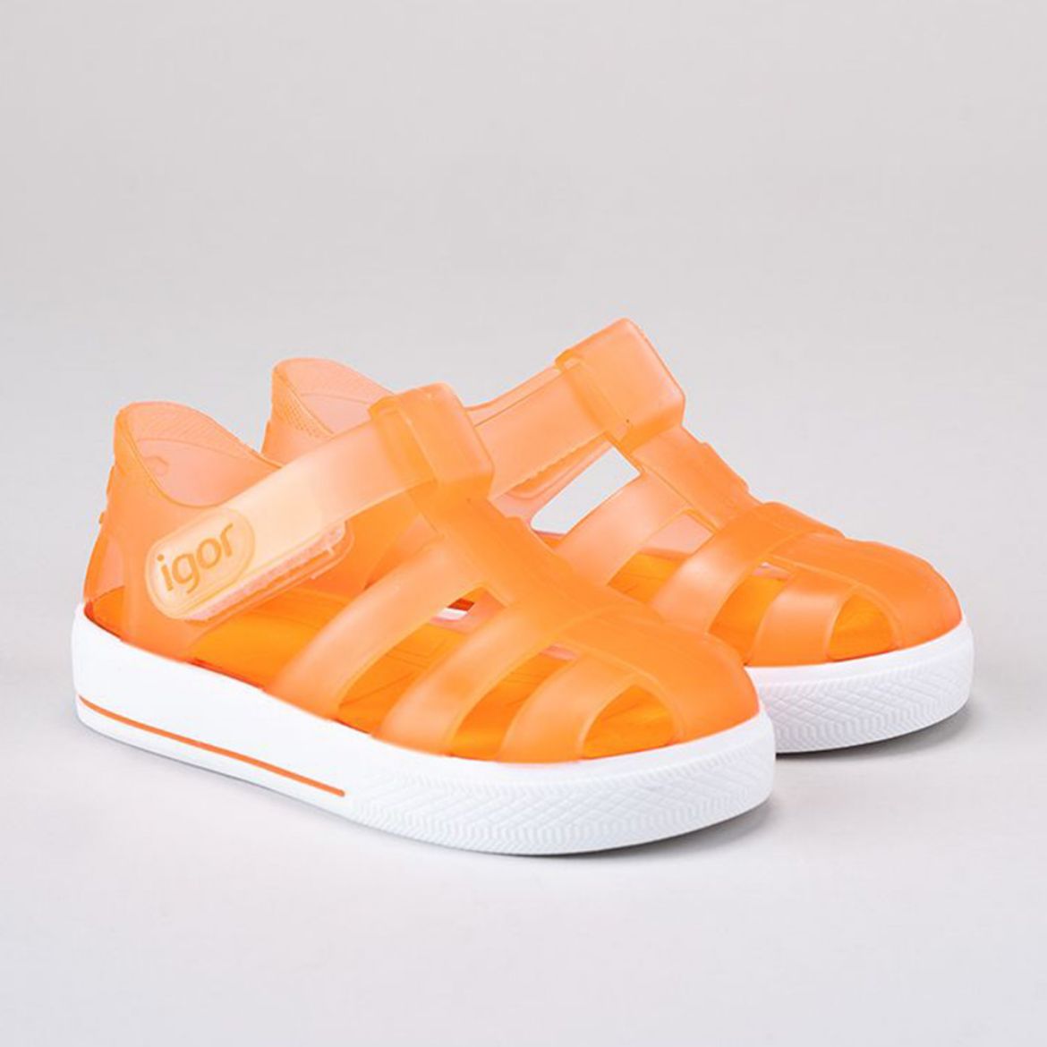 Igor Star Orange Jellies. Melanie Louise Childrens Designer Wear