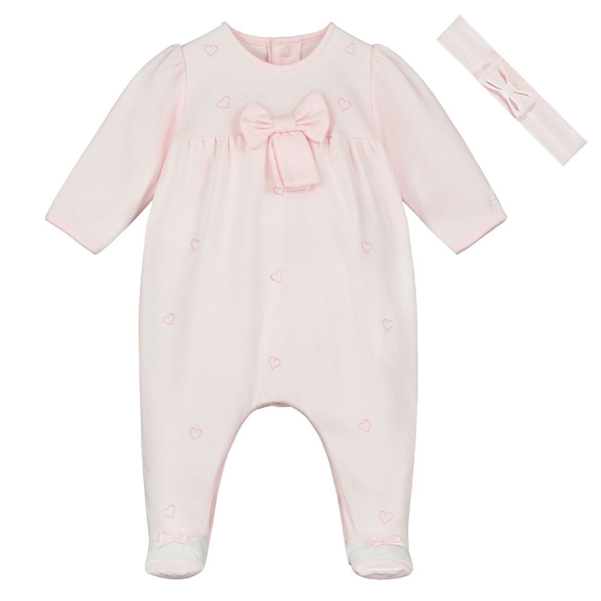 Picture of Emile Et Rose Girls 'Flavia' Pink Baby Grow