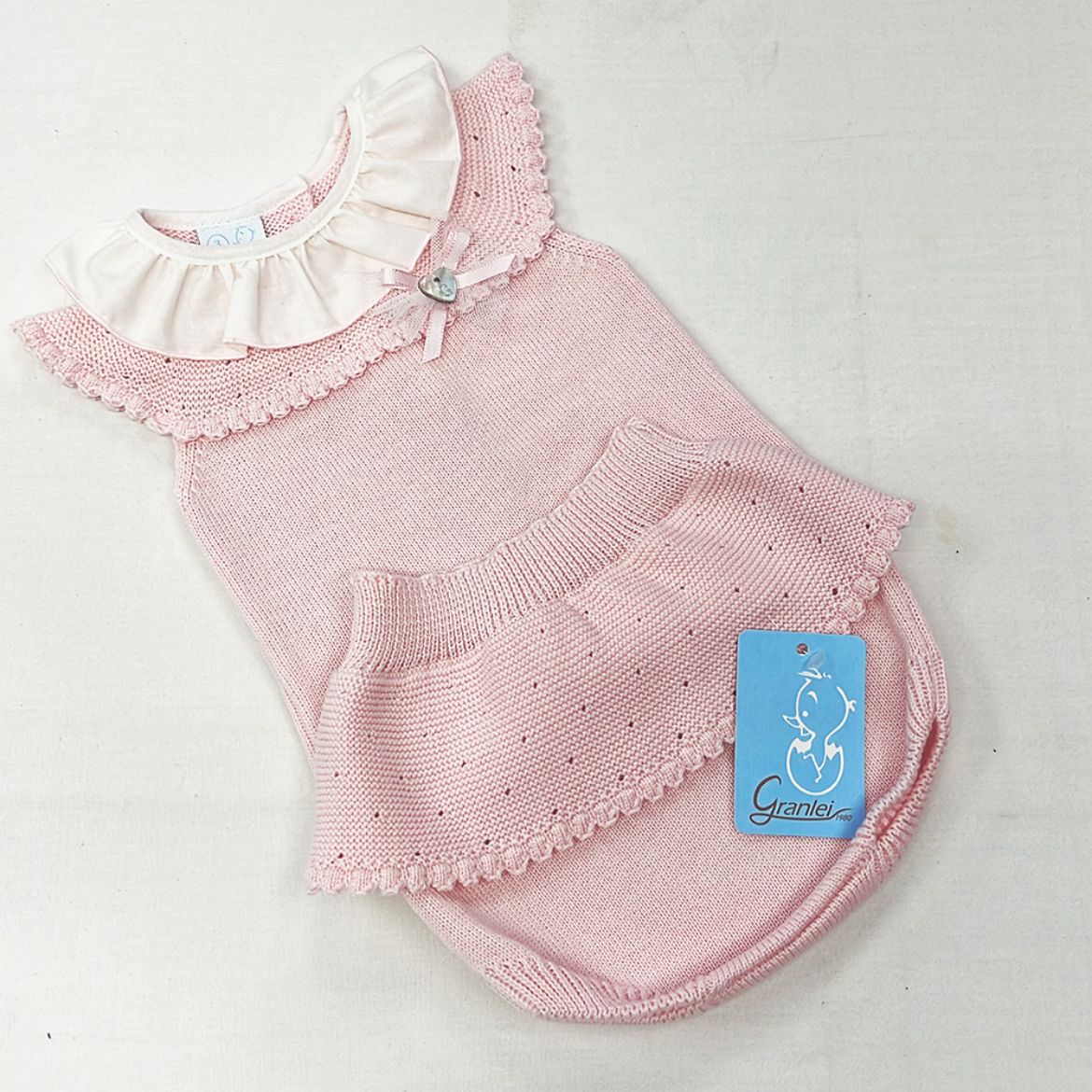 Picture of Granlei Girls Pink Knitted Set