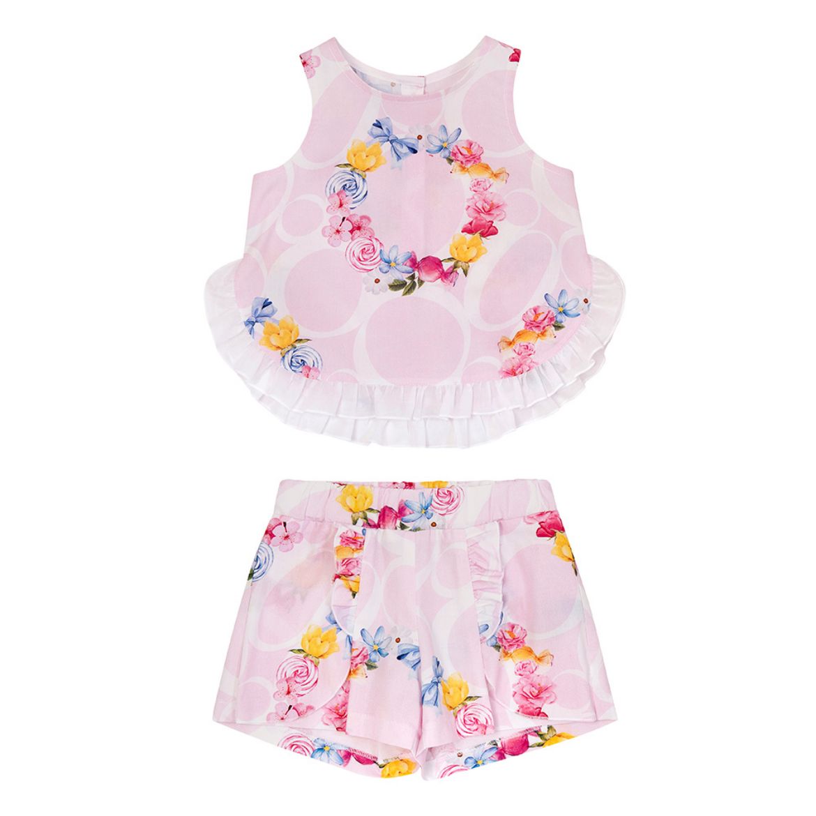 Picture of Balloon Chic Pink Flower Short Set