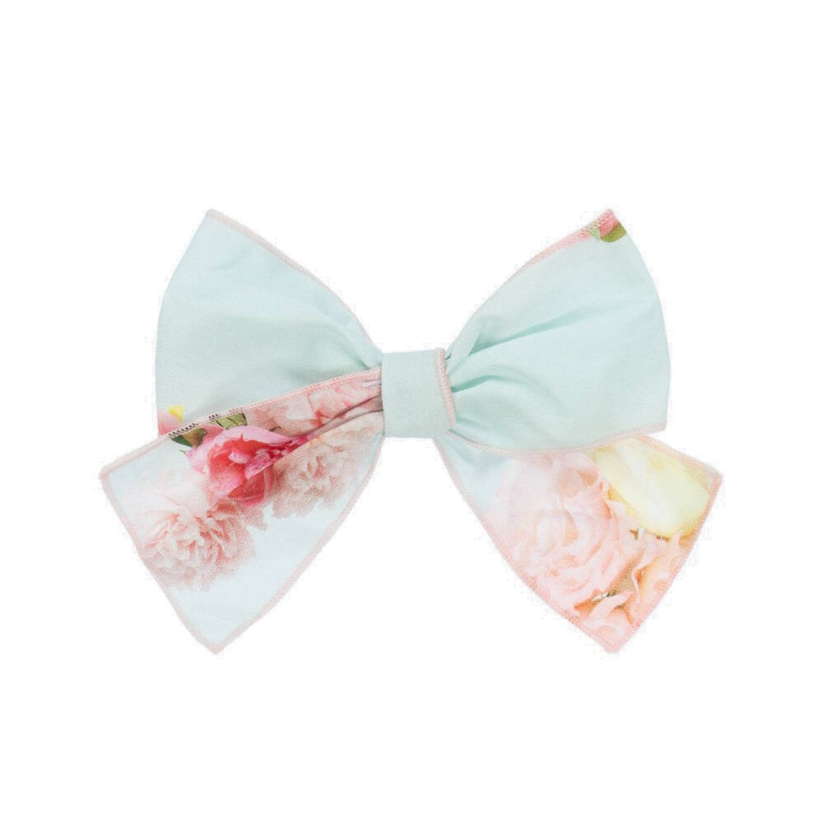 Picture of Phi Aqua & Pink Flower Bow